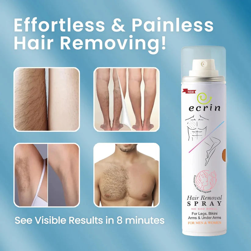 New Ecrin Hair Removal Foaming Spray - Advance Formula with Refreshing Fragrance (200ml)